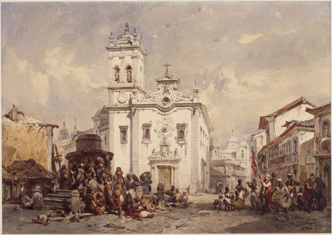 Sankt Rita-kirken, Rio de Janeiro av Eduard Hildebrandt