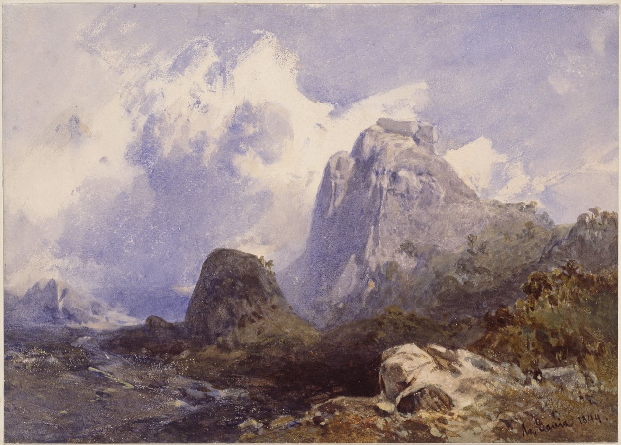La Gavea i Rio de Janeiro av Eduard Hildebrandt