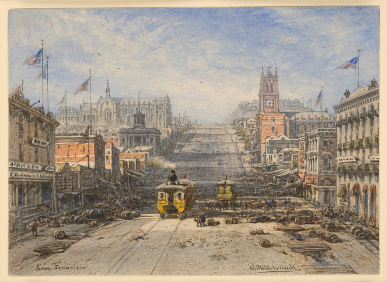 Gate i San Francisco av Eduard Hildebrandt
