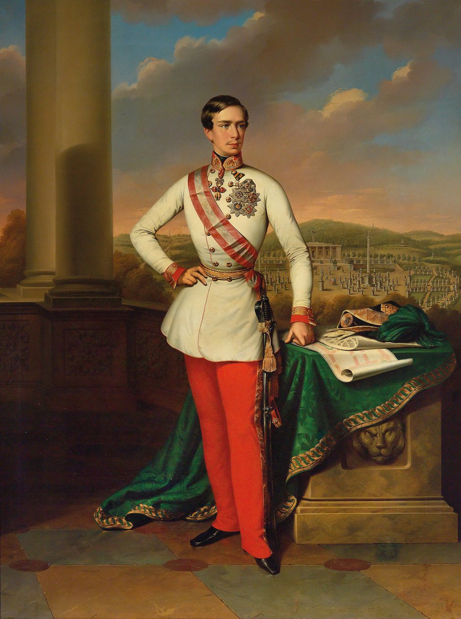 Portrett av keiser Franz Joseph I av Østerrike, 1853. av Eduard Klieber