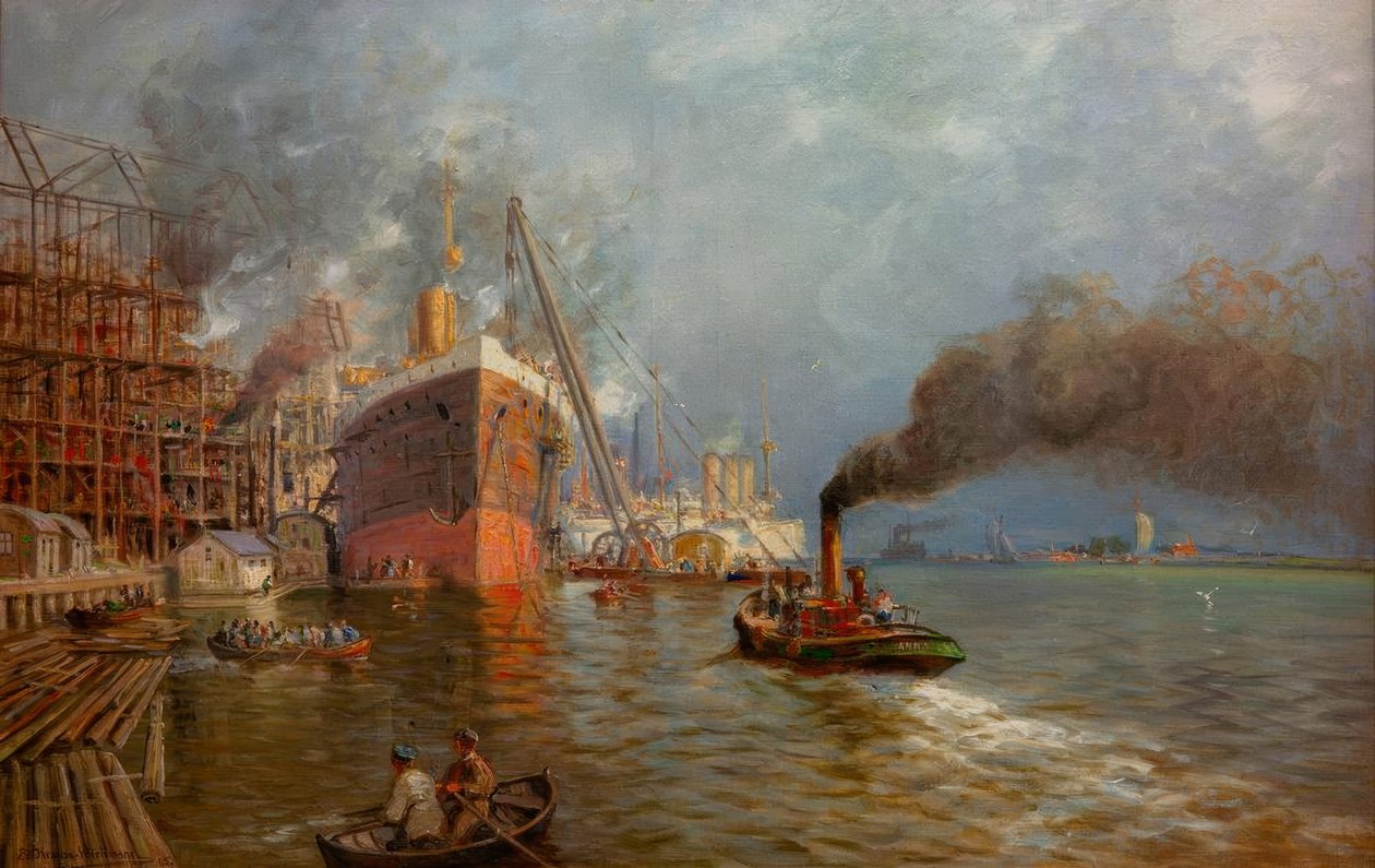 Szczecin Vulcan-verftet av Eduard Krause Wichmann