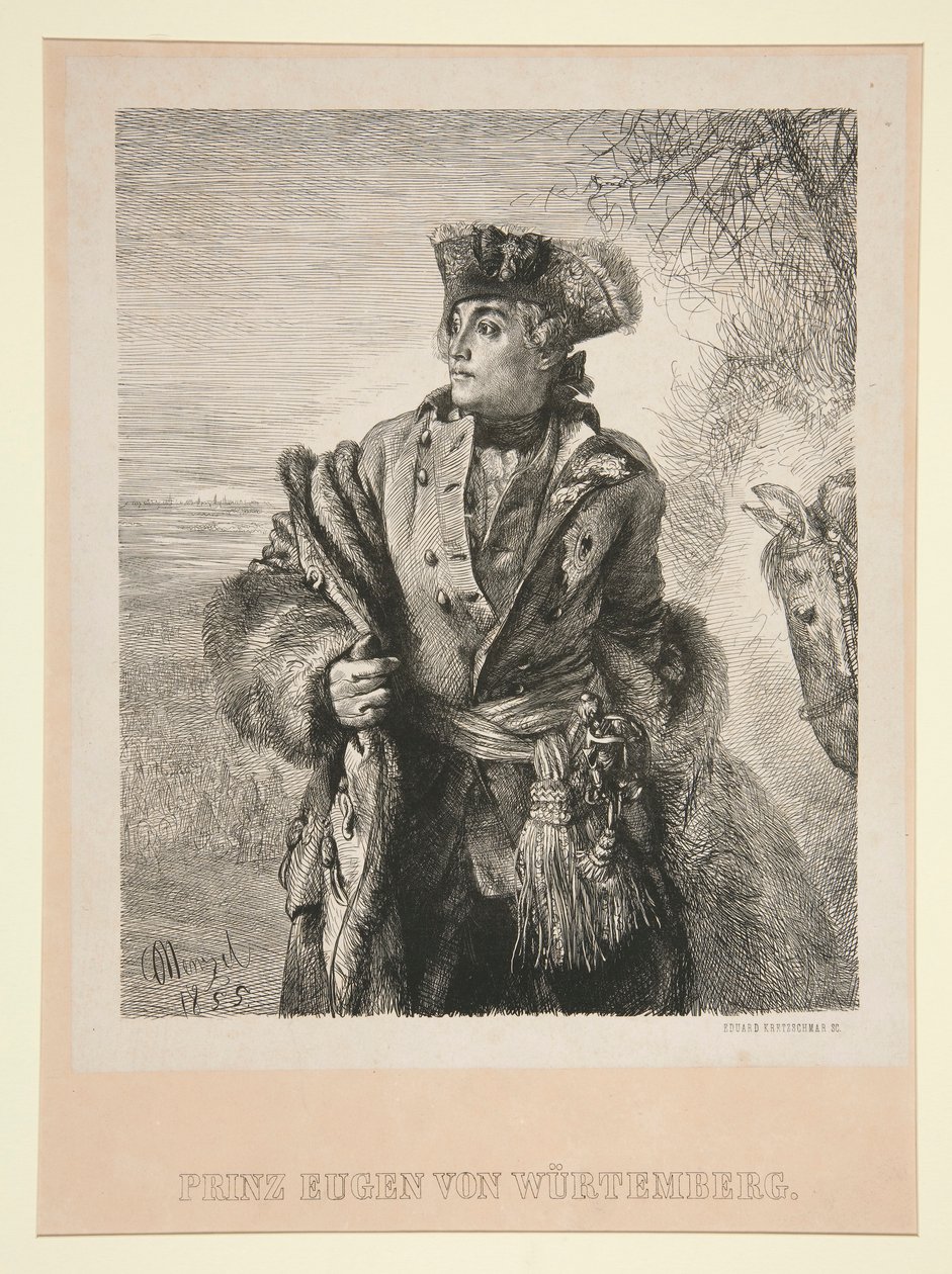 Portrett av prins Eugen von Wurtemberg av Eduard Kretzschmar