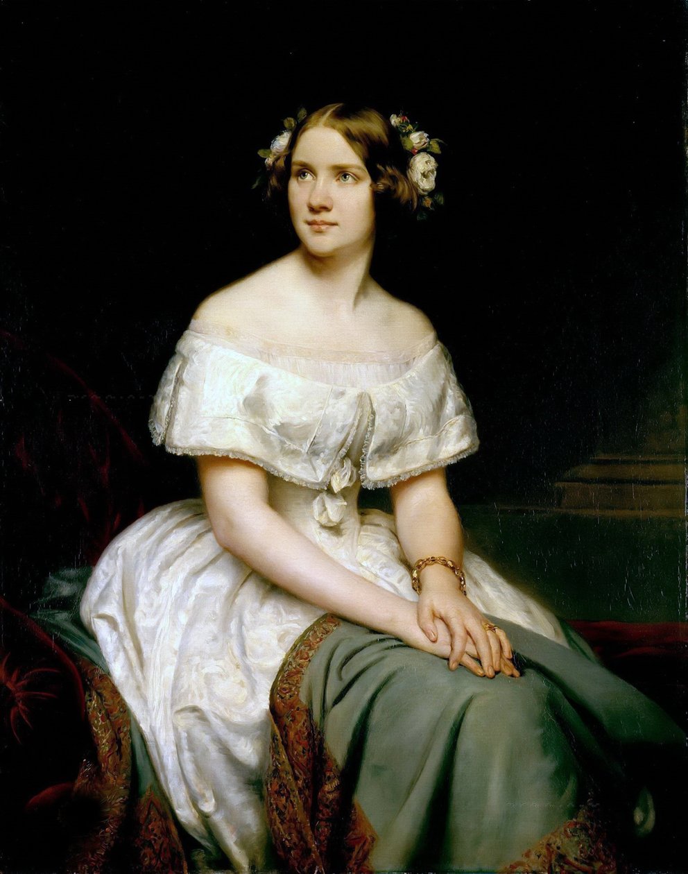 Portrett av sopranen Jenny Lind 1820-1887, 1846. av Eduard Magnus