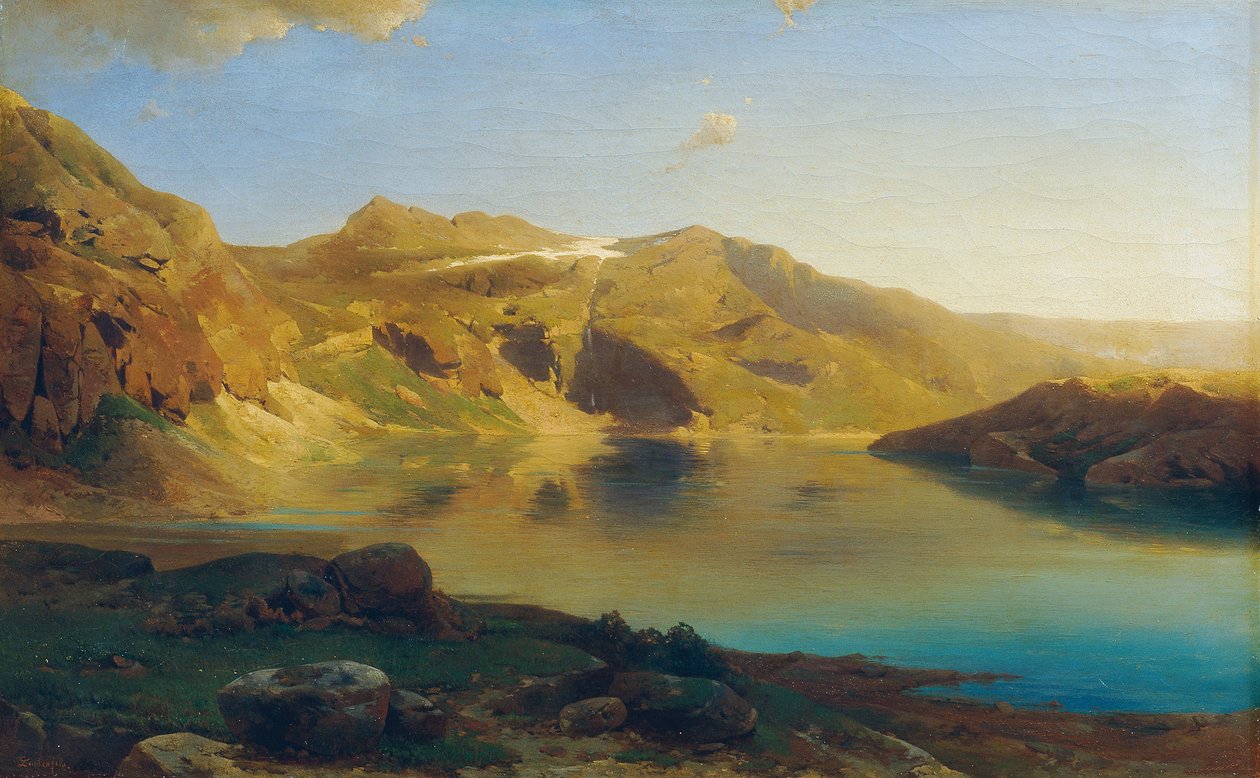 Alpensee av Eduard Peithner von Lichtenfels