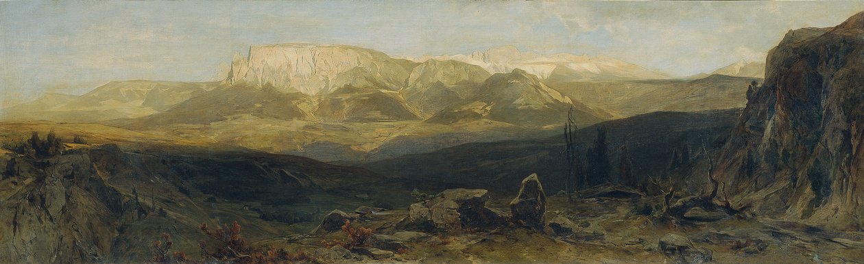 Schlern-gruppen nær Bozen av Eduard Peithner von Lichtenfels