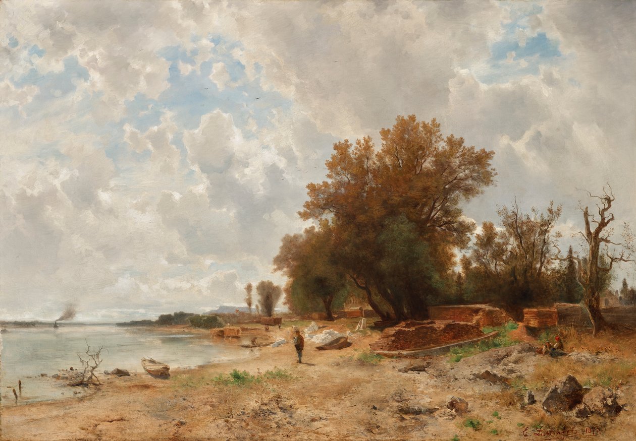 Donaubredden i Prater av Eduard Peithner von Lichtenfels