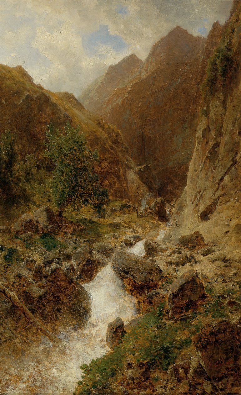 Wildbach av Eduard Peithner von Lichtenfels