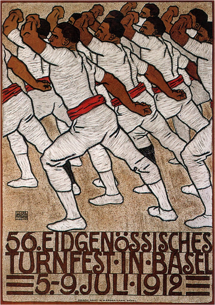56. føderale gymnastikkfestival i Basel, 1912 av Eduard Renggli the Younger