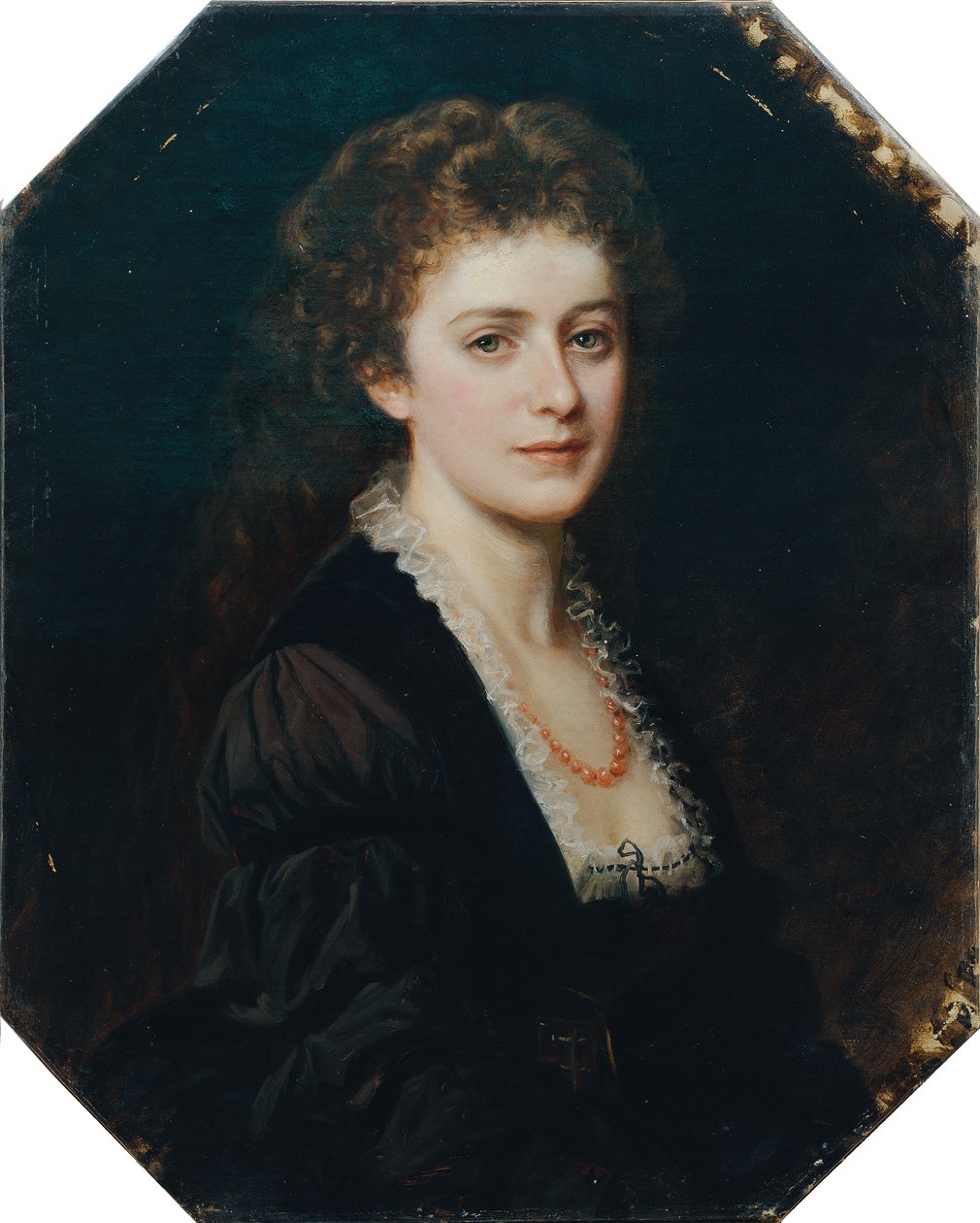 portrett av en dame av Eduard Ritter von Engerth