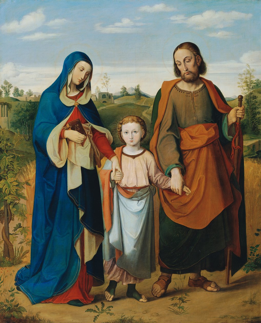 Den hellige familien på vei hjem fra templet av Eduard Ritter von Engerth