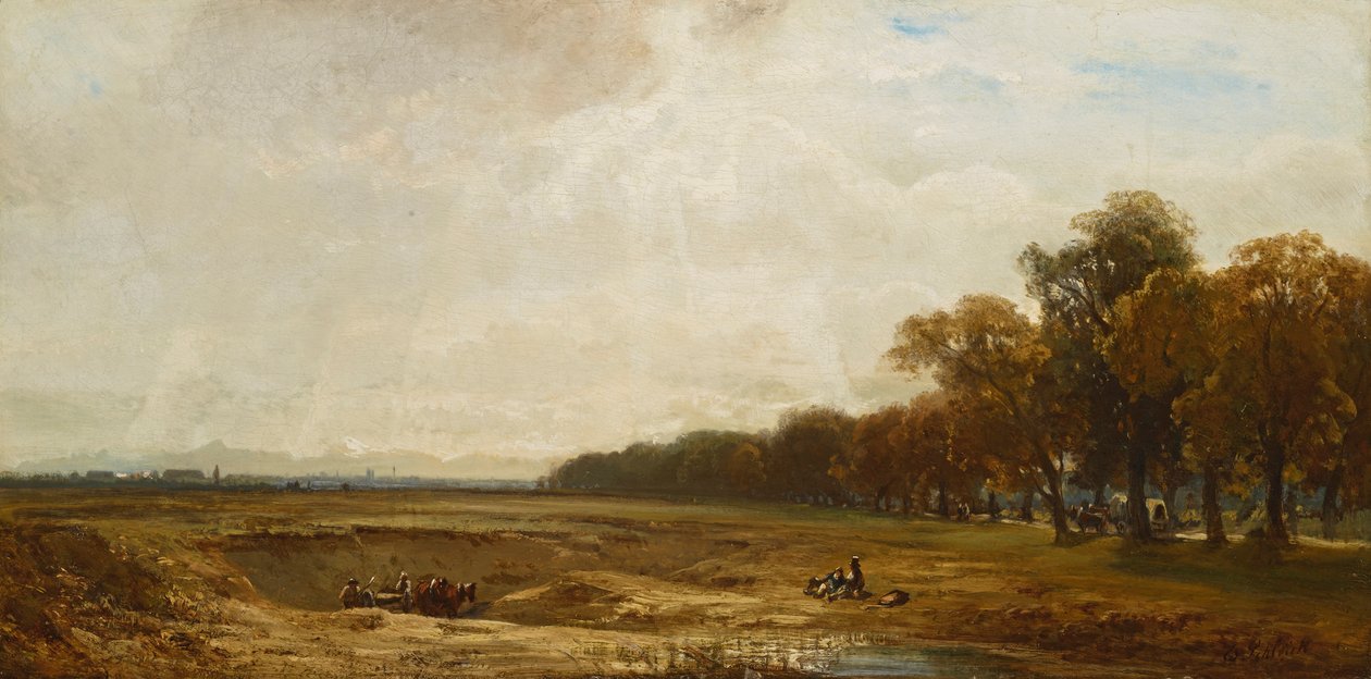 Sandgrop på Schleissheimer Allee av Eduard Schleich der Ältere