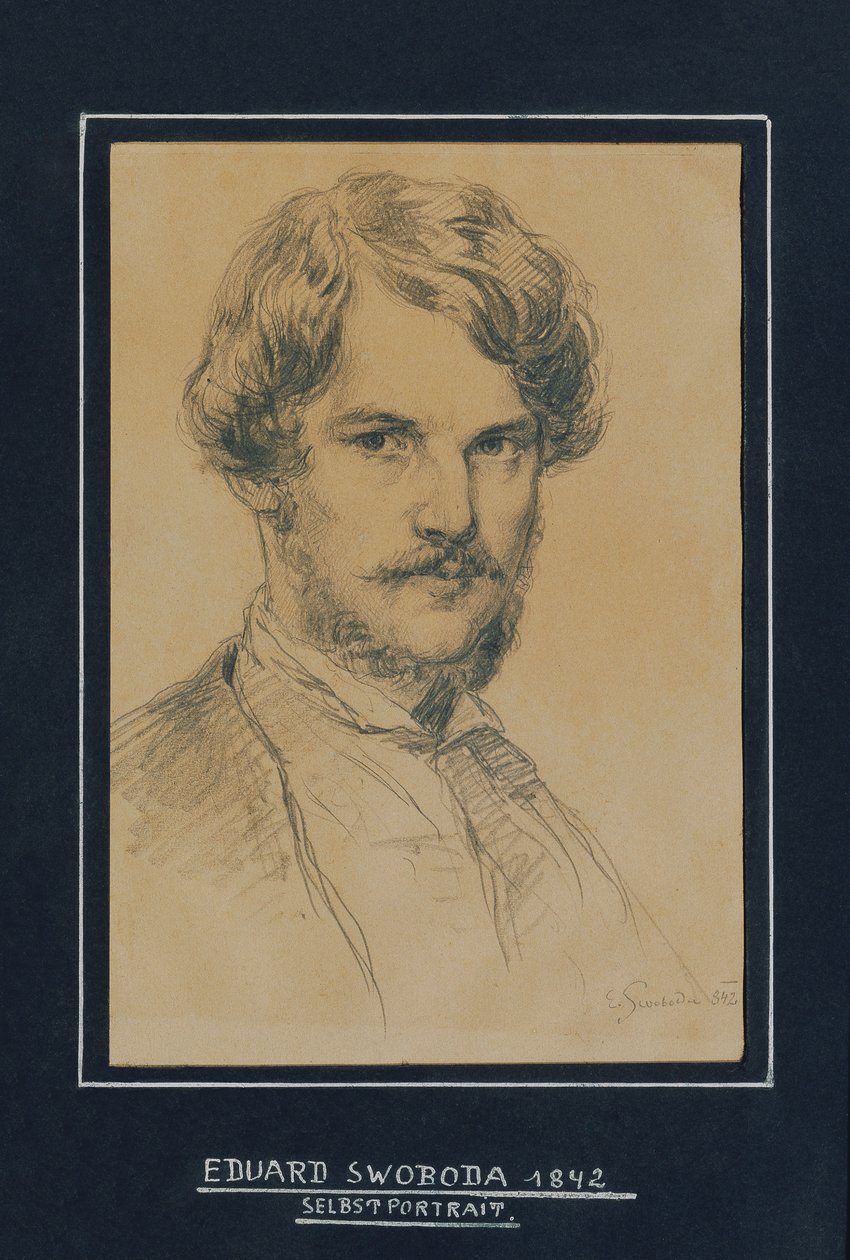 selvportrett av Eduard Swoboda