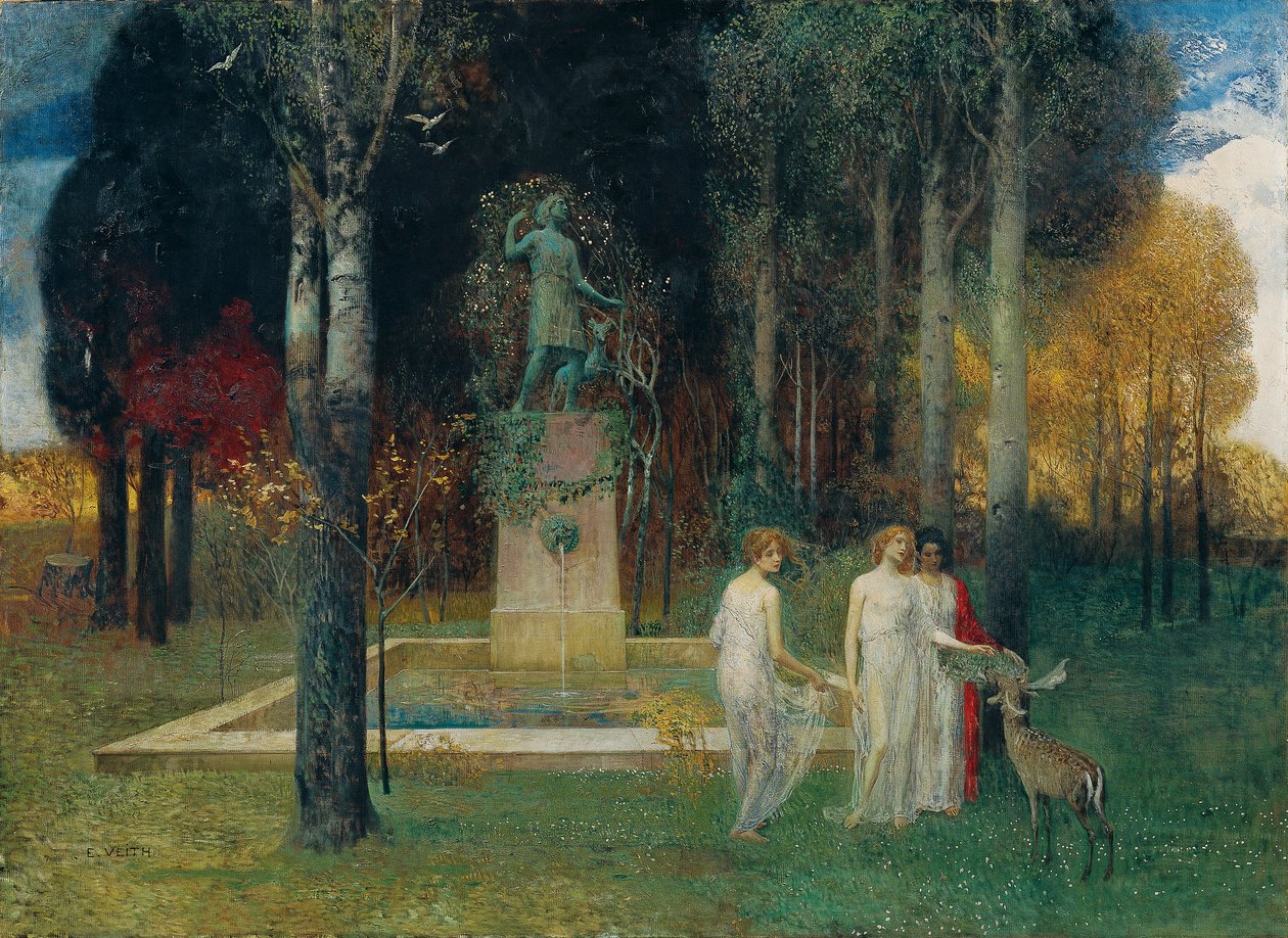 Nymfer ved brønnen av Eduard Veith