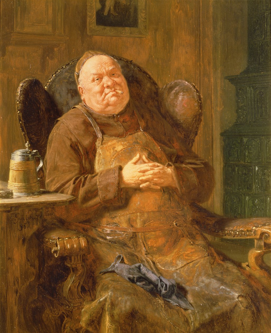 A Quiet Smoke, 1895 av Eduard von Grutzner