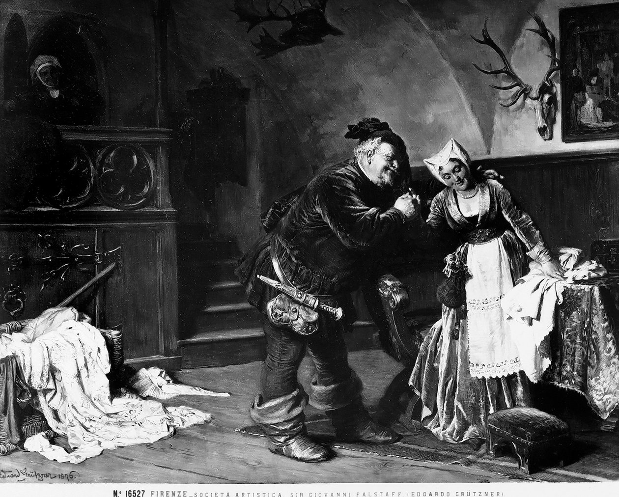 Sir John Falstaff, 1876 av Eduard von Grutzner
