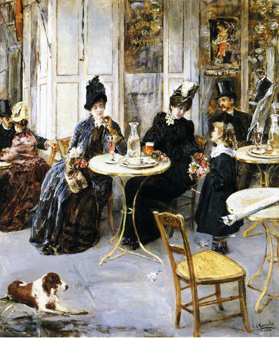 Den lille blomsterjenta, 1886 av Eduardo Leon Garrido