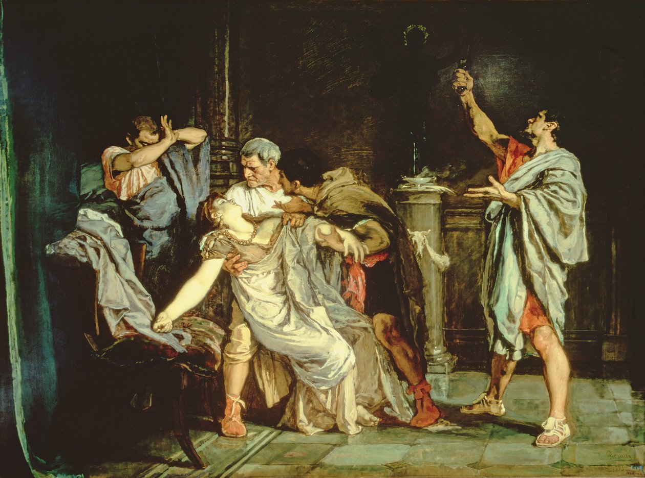 Lucretias død av Eduardo Rosales
