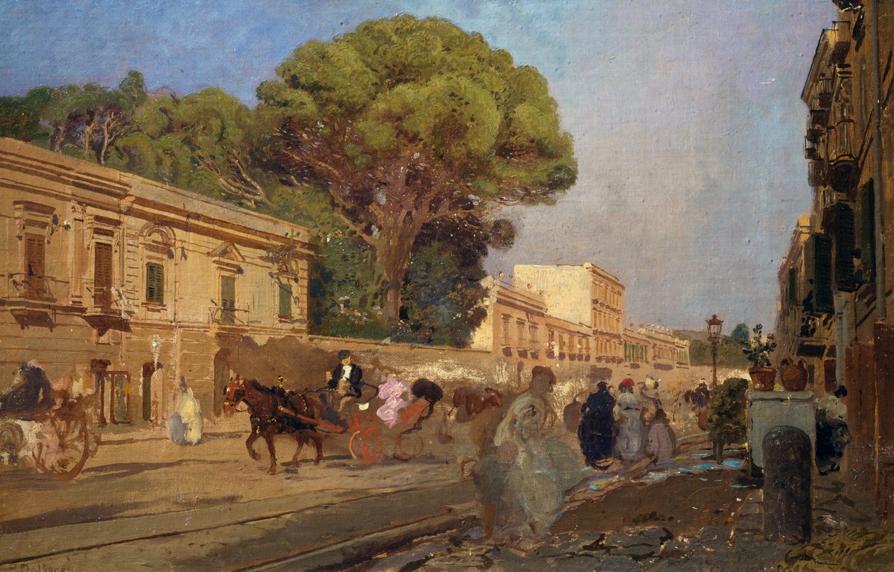 La Favorita i Portici av Eduardo Dalbono