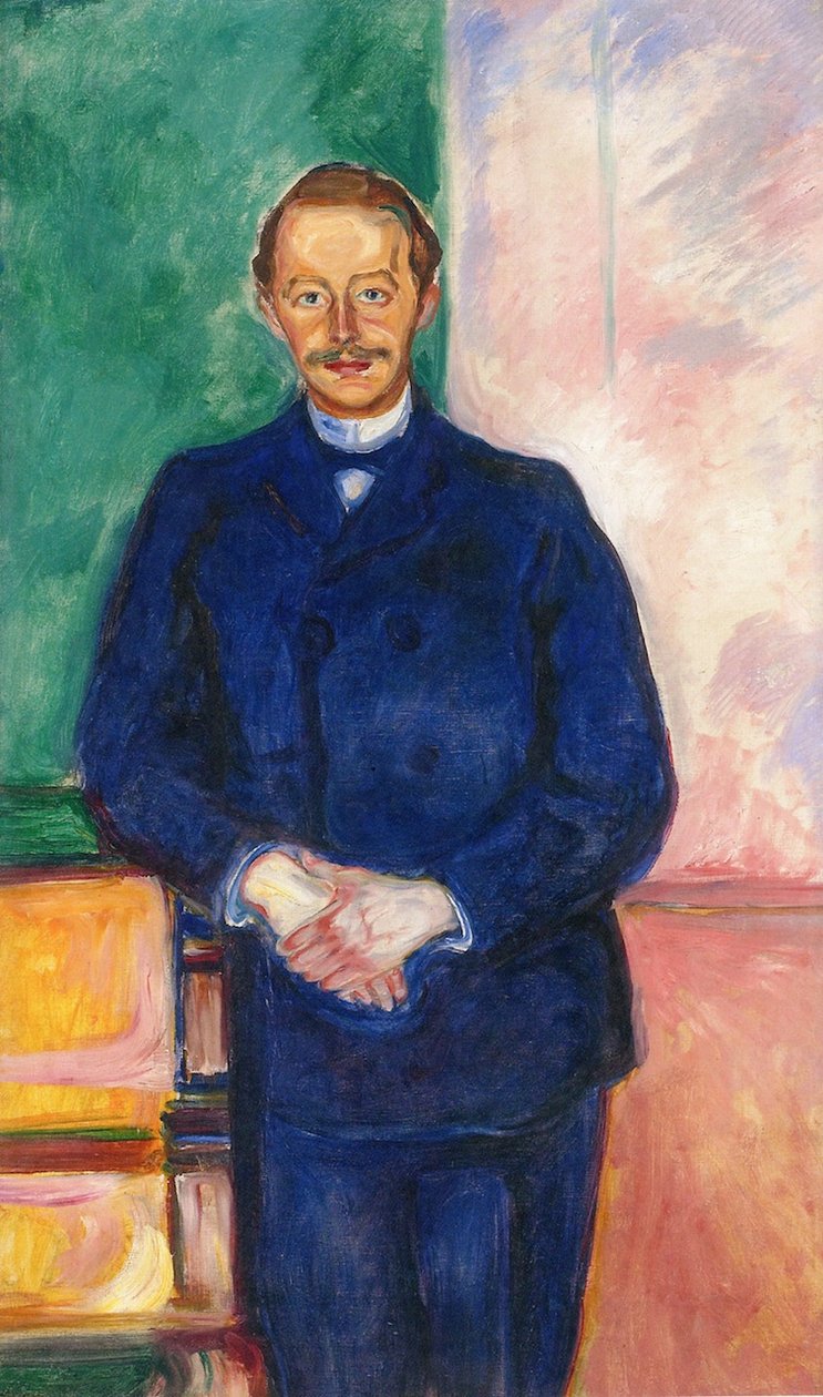 Dr. Max Linde i seilerdrakt av Edvard Munch