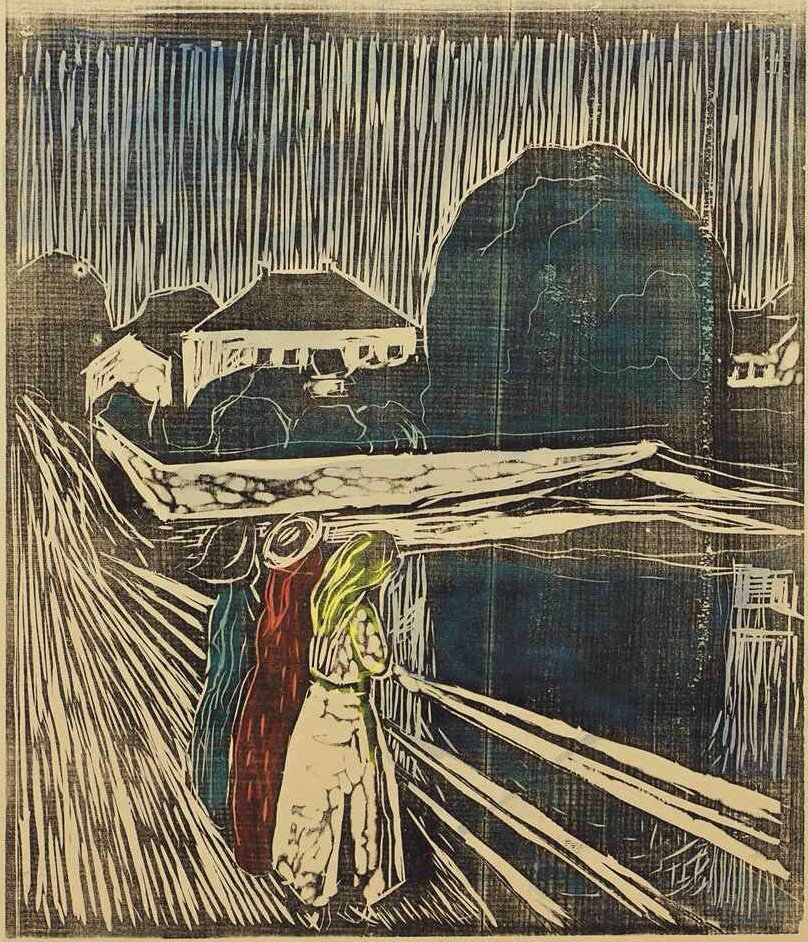 Jenter på brygga av Edvard Munch