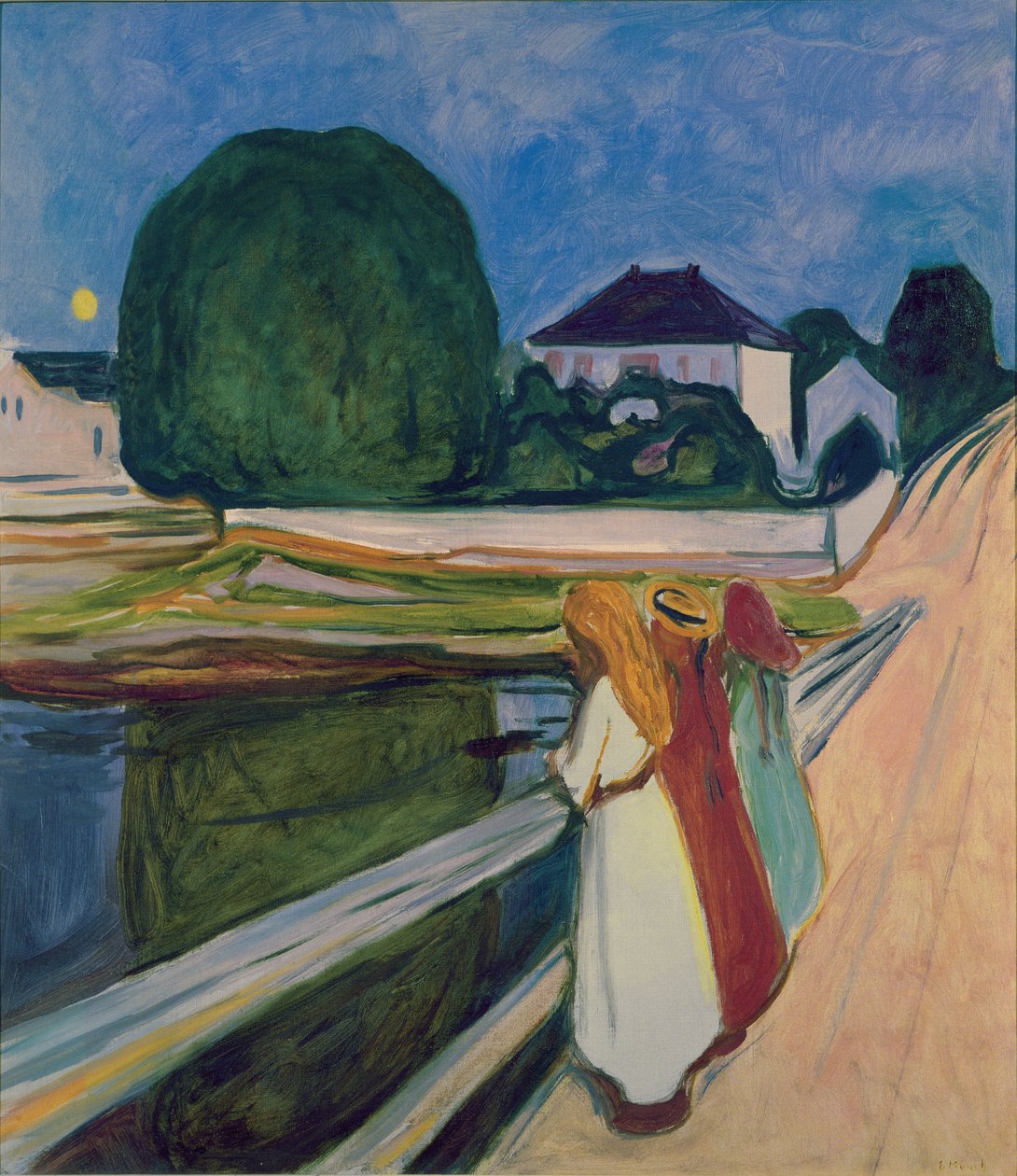 Den hvite natt, 1903 av Edvard Munch