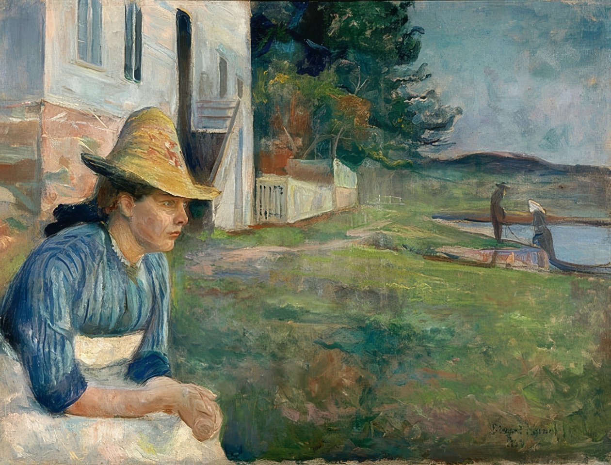 Kveld. 1888 av Edvard Munch