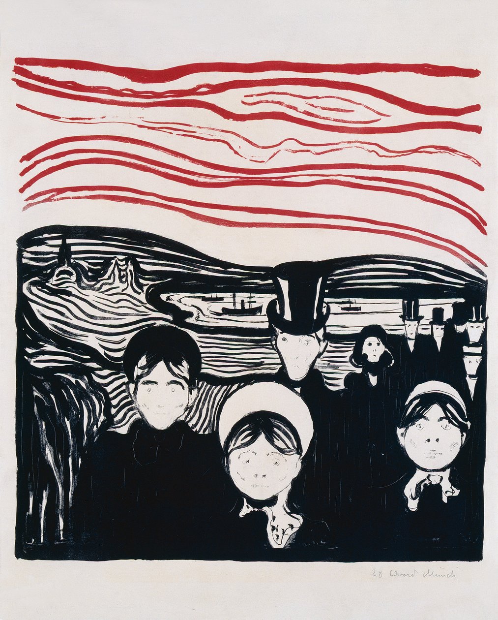 Følelse av angst av Edvard Munch