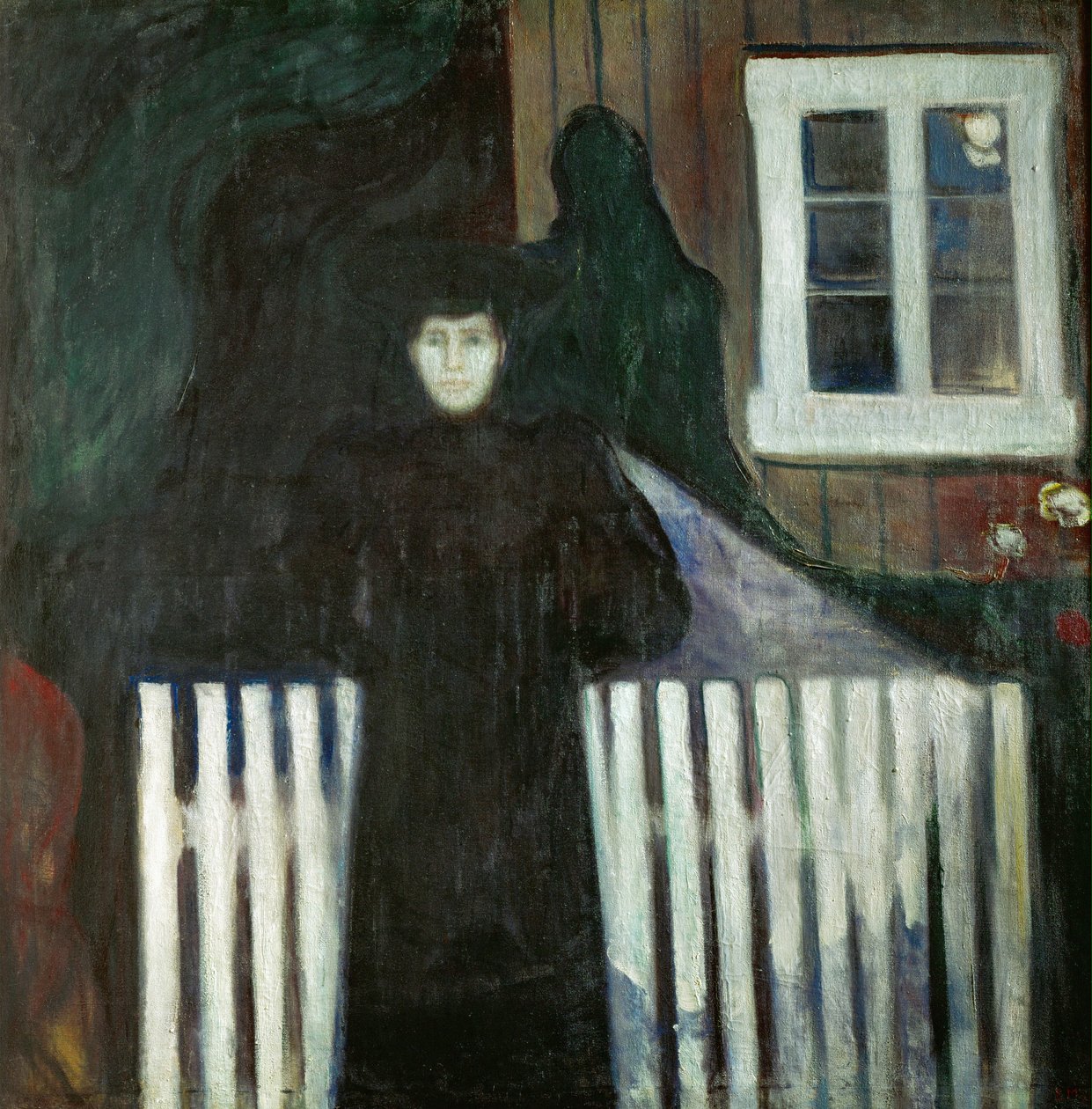 Angst (olje på lerret) av Edvard Munch