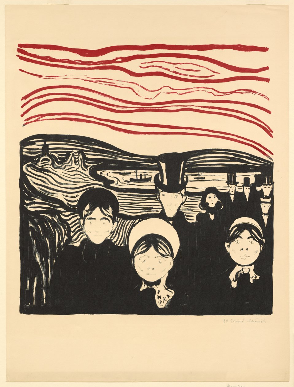 Angst av Edvard Munch