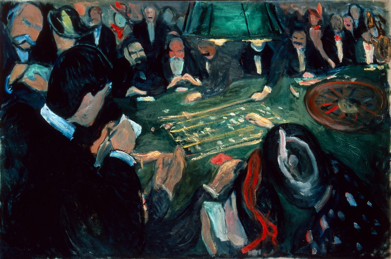 Ved rulettbordet i Monte Carlo av Edvard Munch