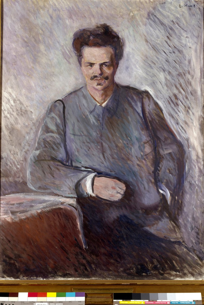 August Strindberg Portrett av den svenske dramatikeren og maleren August Strindberg (1849-1912). Maleri av Edvard Munch (1863-1944) av Edvard Munch
