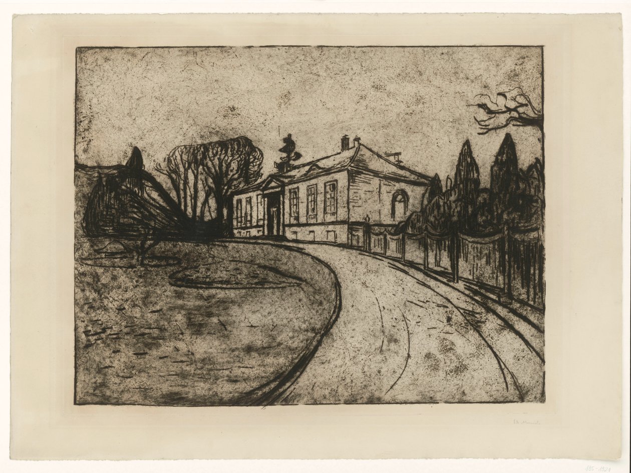 Fra mappen «Fra Max Lindes hus»: Huset av Edvard Munch