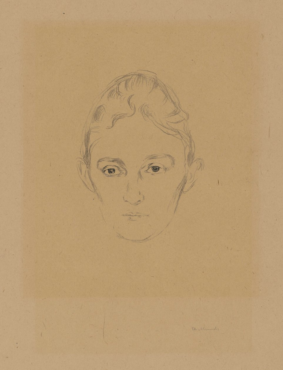 Fra mappen «Fra Max Lindes hus»: Marie Linde av Edvard Munch