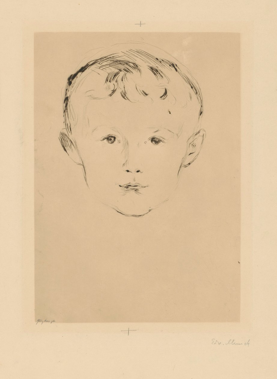 Fra mappen «Fra Max Lindes hus»: Theodor Linde av Edvard Munch