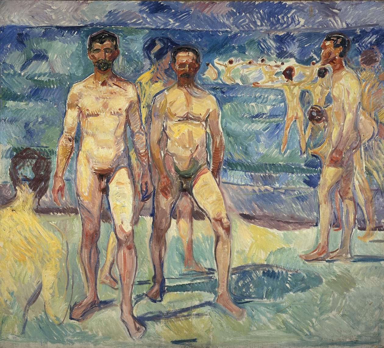 Badende menn av Edvard Munch