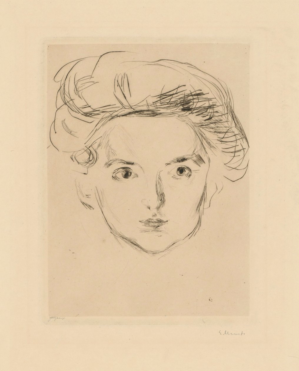 Berliner-kokotte (pikehode) av Edvard Munch