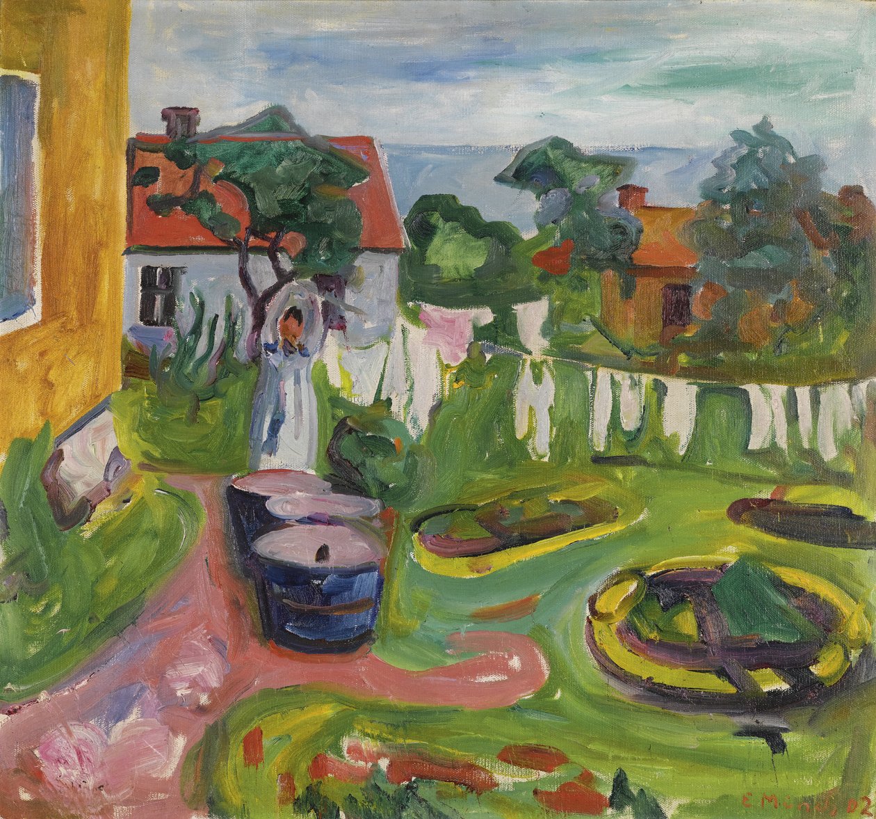 Klær på linje i Asgardstrand, 1902 av Edvard Munch