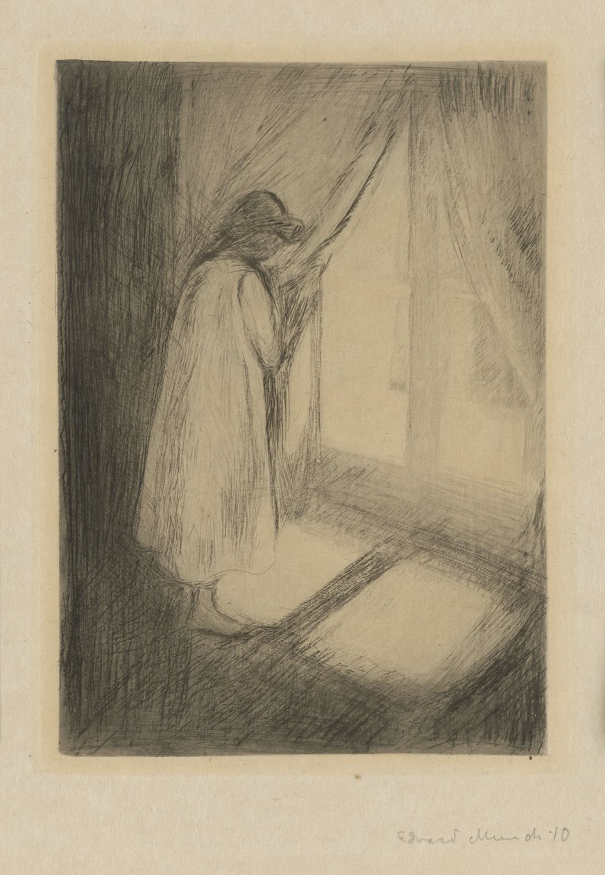 Jenta ved vinduet av Edvard Munch