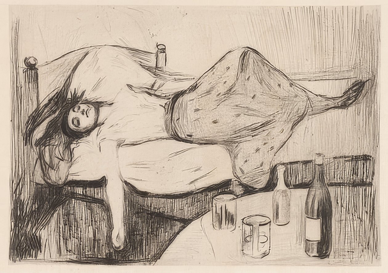 Dagen etter. 1894 av Edvard Munch