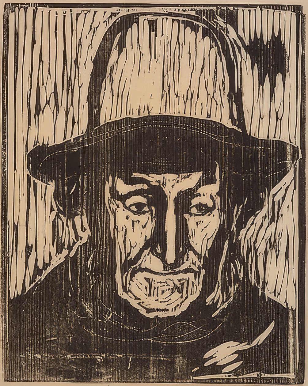 Den gamle fiskeren. 1897 av Edvard Munch
