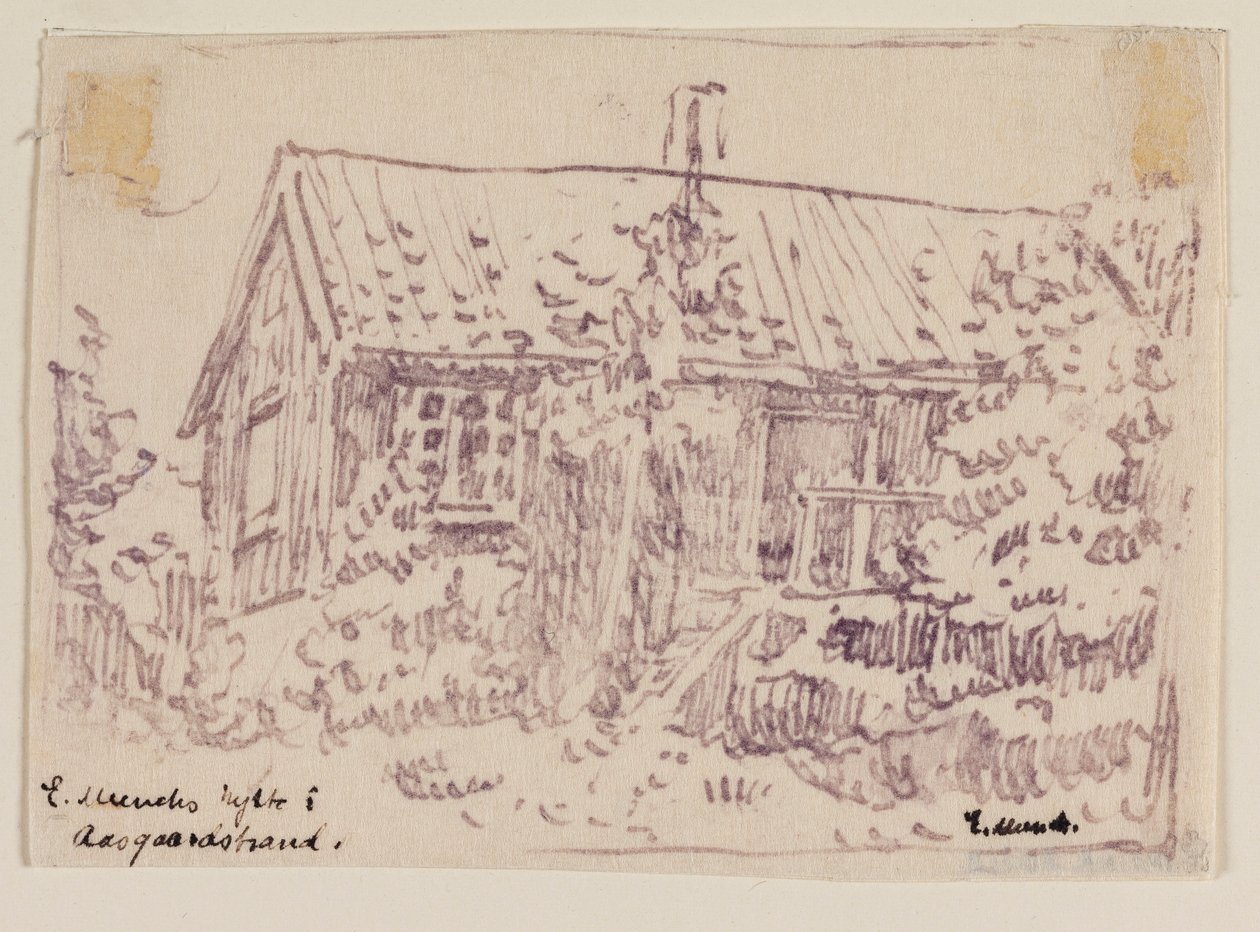 Edvard Munchs hytte i Åsgårdstrand av Edvard Munch