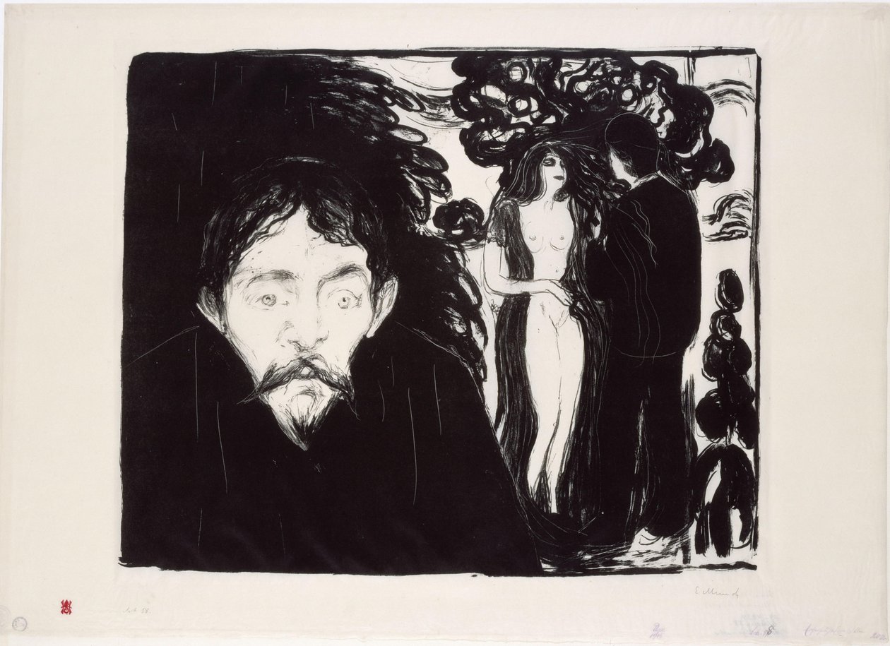 Sjalusi II (stor) av Edvard Munch