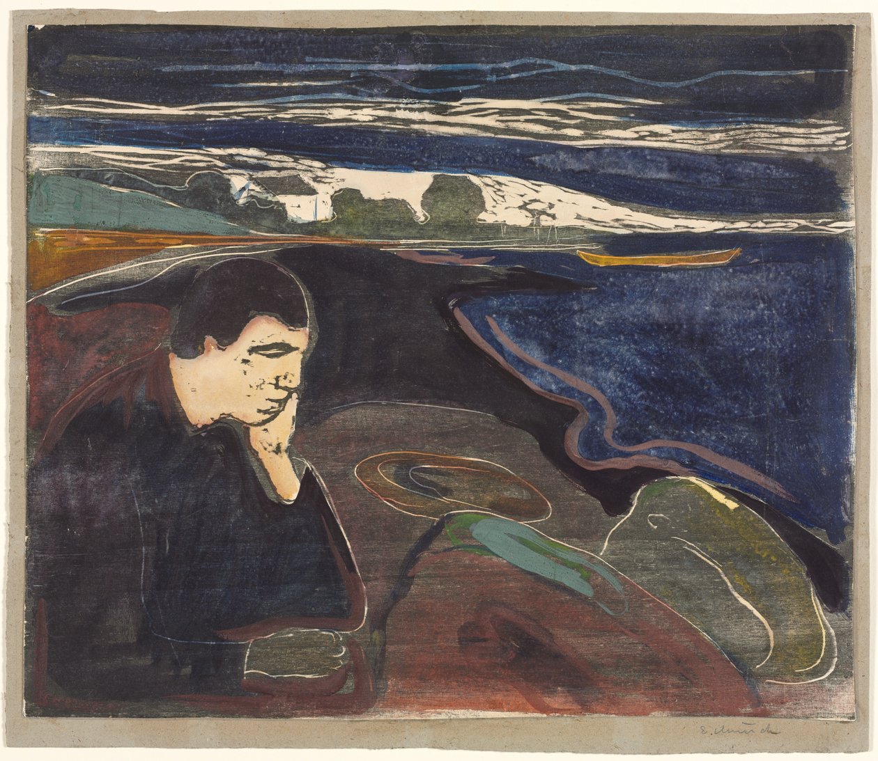 God kveld, Melankoli I av Edvard Munch