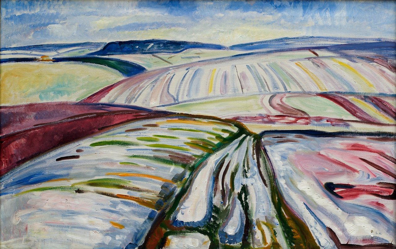 Felt i snø av Edvard Munch