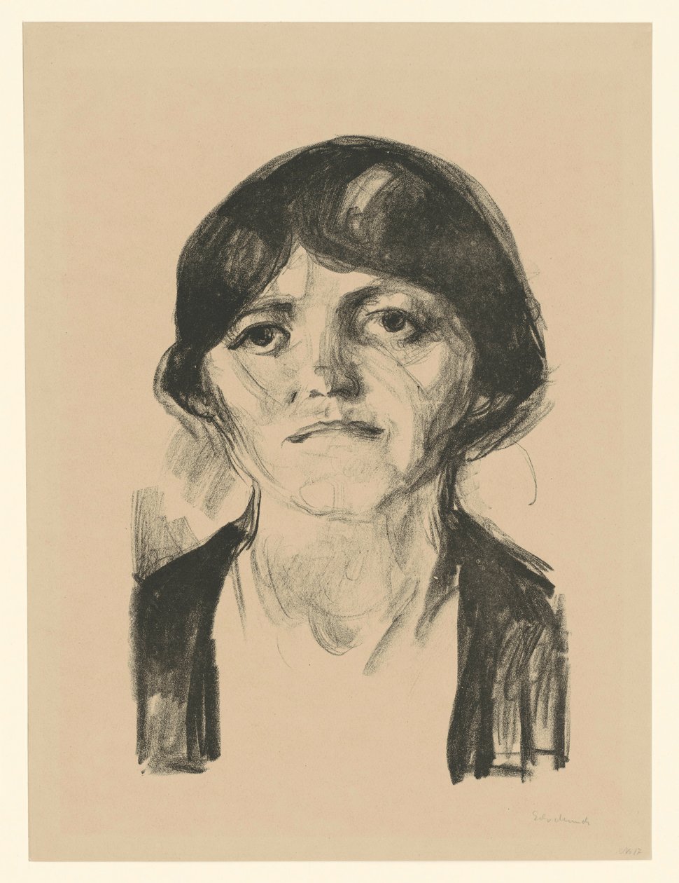Kvinnehode av Edvard Munch