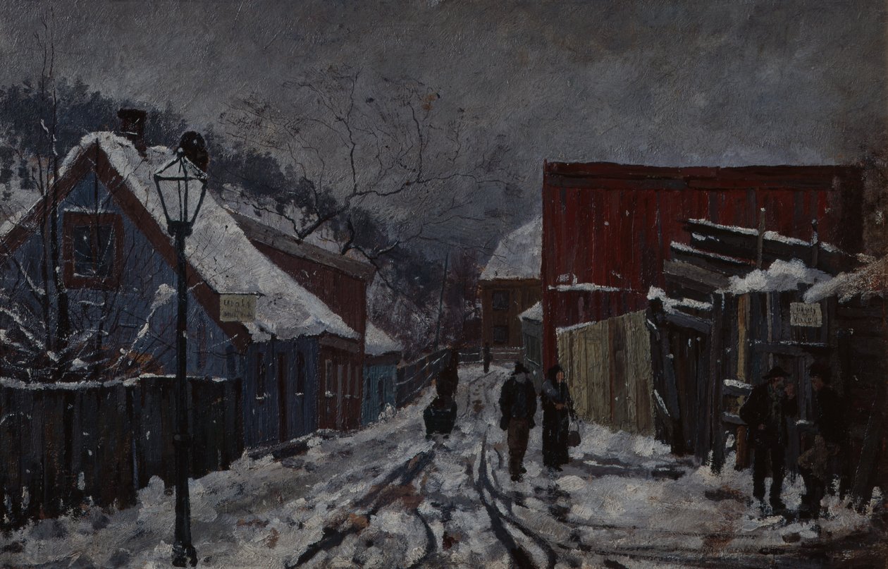 From Saxegaards street av Edvard Munch