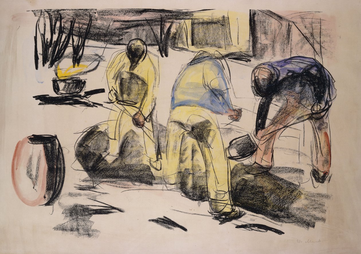 gravarbeidere; Gravearbeidere av Edvard Munch