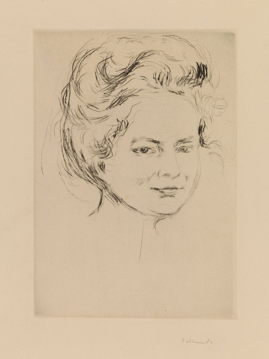 Hode av en jente av Edvard Munch