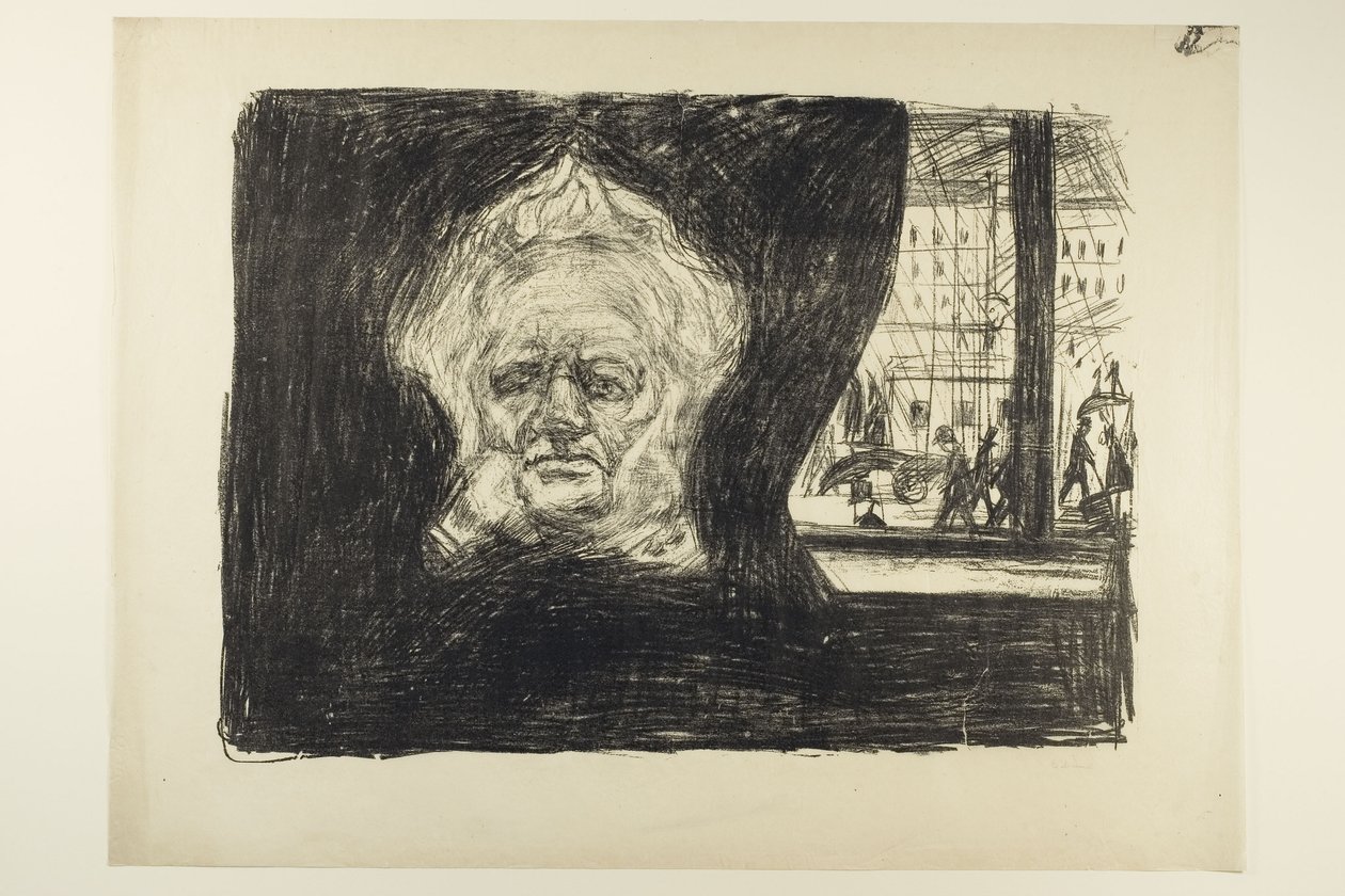 Henrik Ibsen på Grand Café av Edvard Munch
