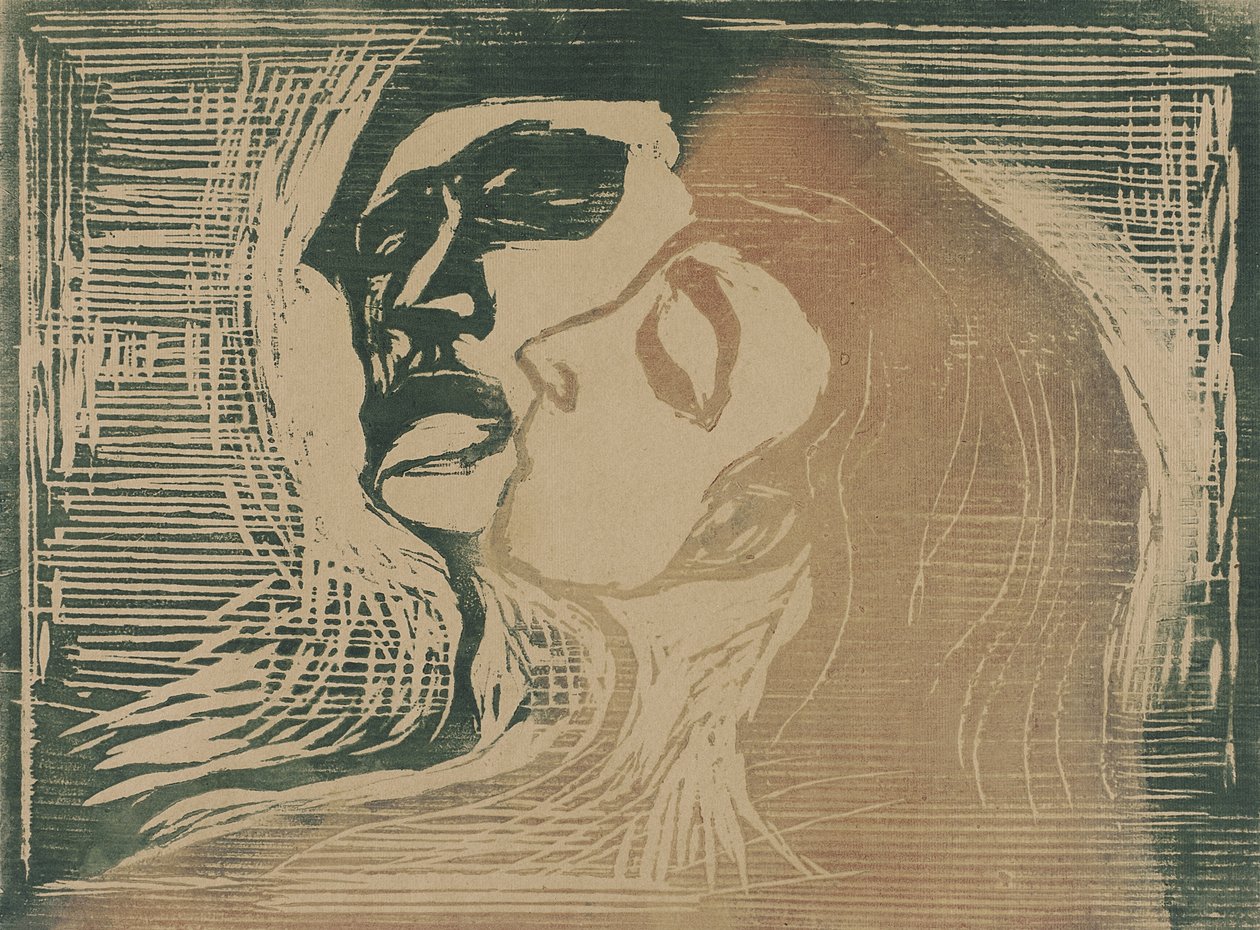 Hode ved hode av Edvard Munch